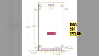 . Pantalla táctil LCD SPI TFT en pulgadas ILI 0x0