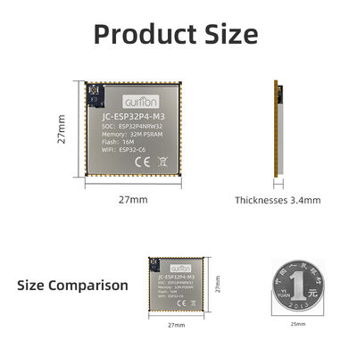 Un buen precio. JC-ESP32P4-M3-C6 Silver Gray ESP32 Display Unit 3.3V Operating Voltage for Business Solutions en línea