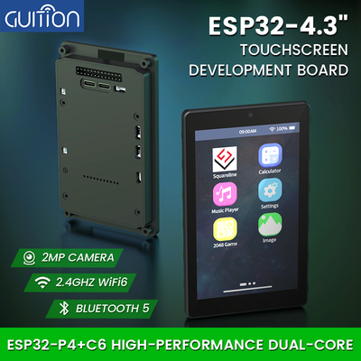 JC4880P443C_I_W_Y KIT AVANZADO ESP32: Pantalla Capacitiva 4.3 '', Wifi 6 (C6), P4 Dual-núcleo Y Soporte para Cámara